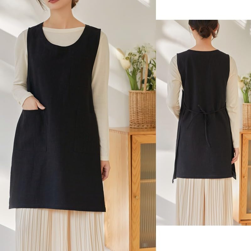The 'Kyoto' Linen Tunic Apron