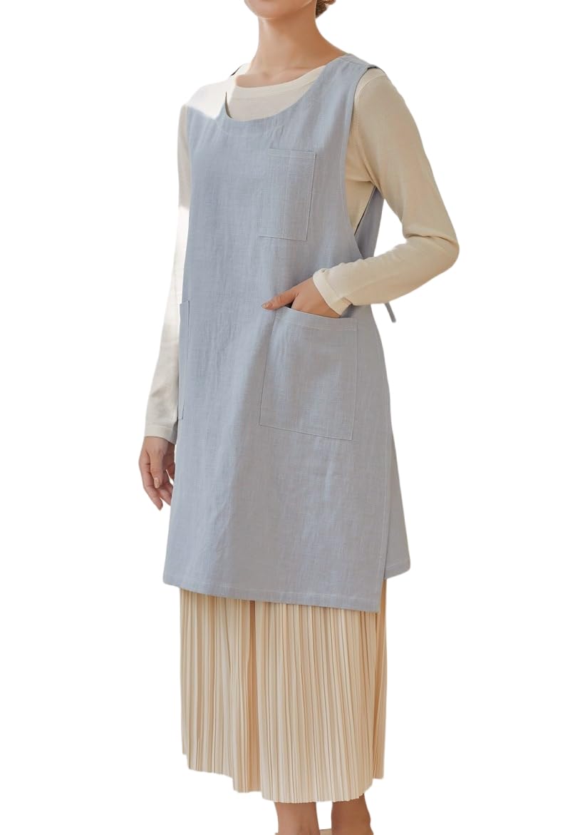 The 'Kyoto' Linen Tunic Apron