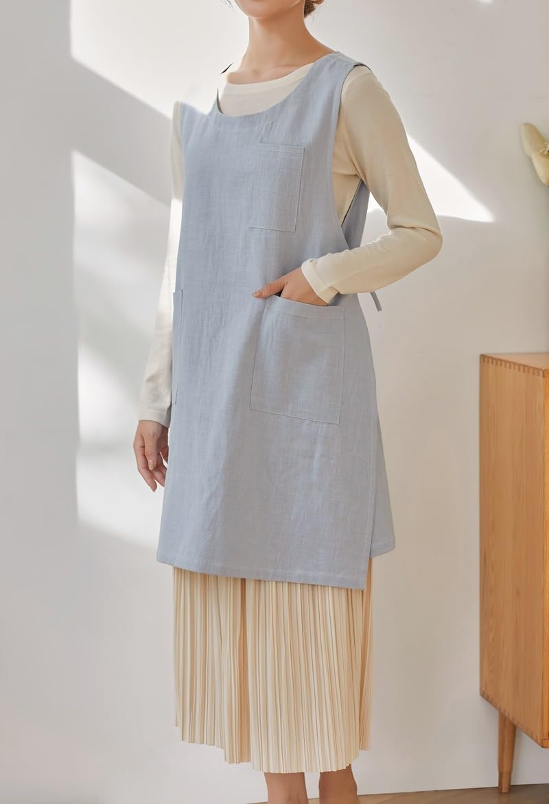 The 'Kyoto' Linen Tunic Apron