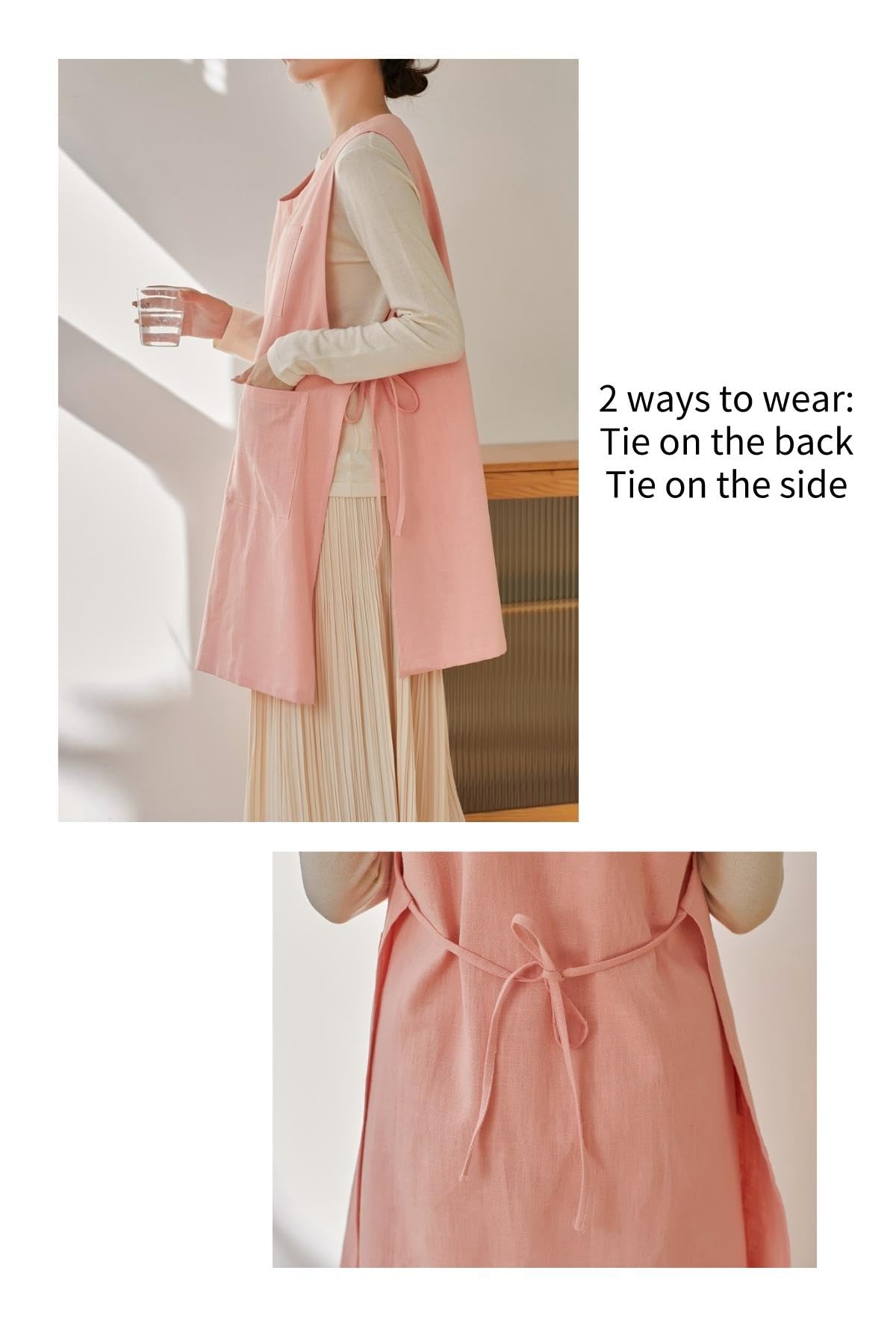 The 'Kyoto' Linen Tunic Apron