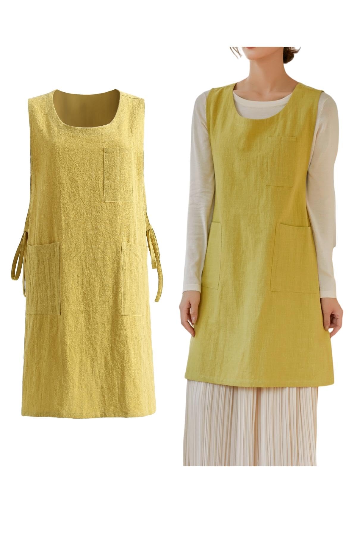 The 'Kyoto' Linen Tunic Apron