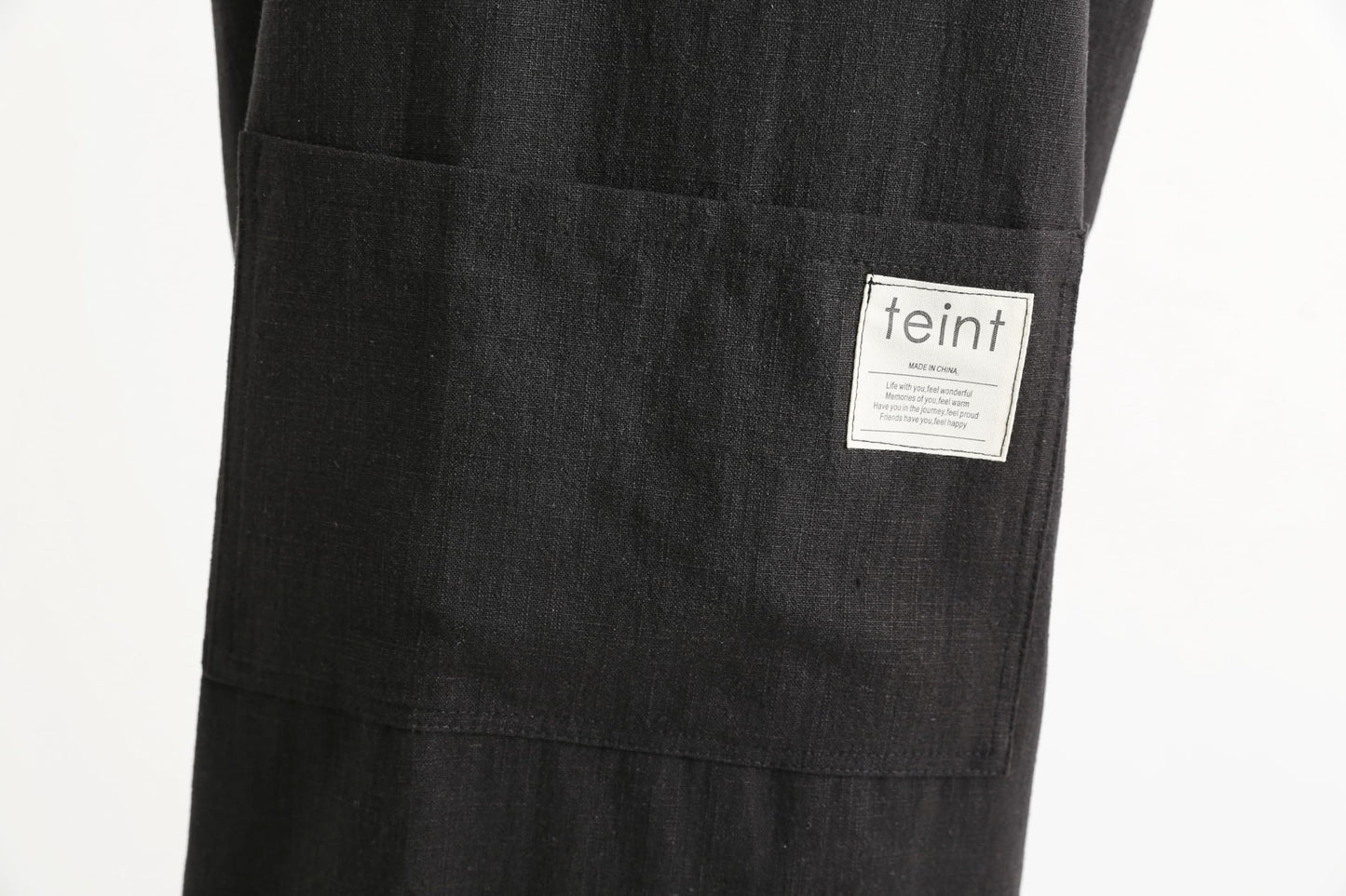 Jeelow Slip On Linen Cotton Cooking Kitchen Garden Vest Slip On Apron Dress For Women With Pockets