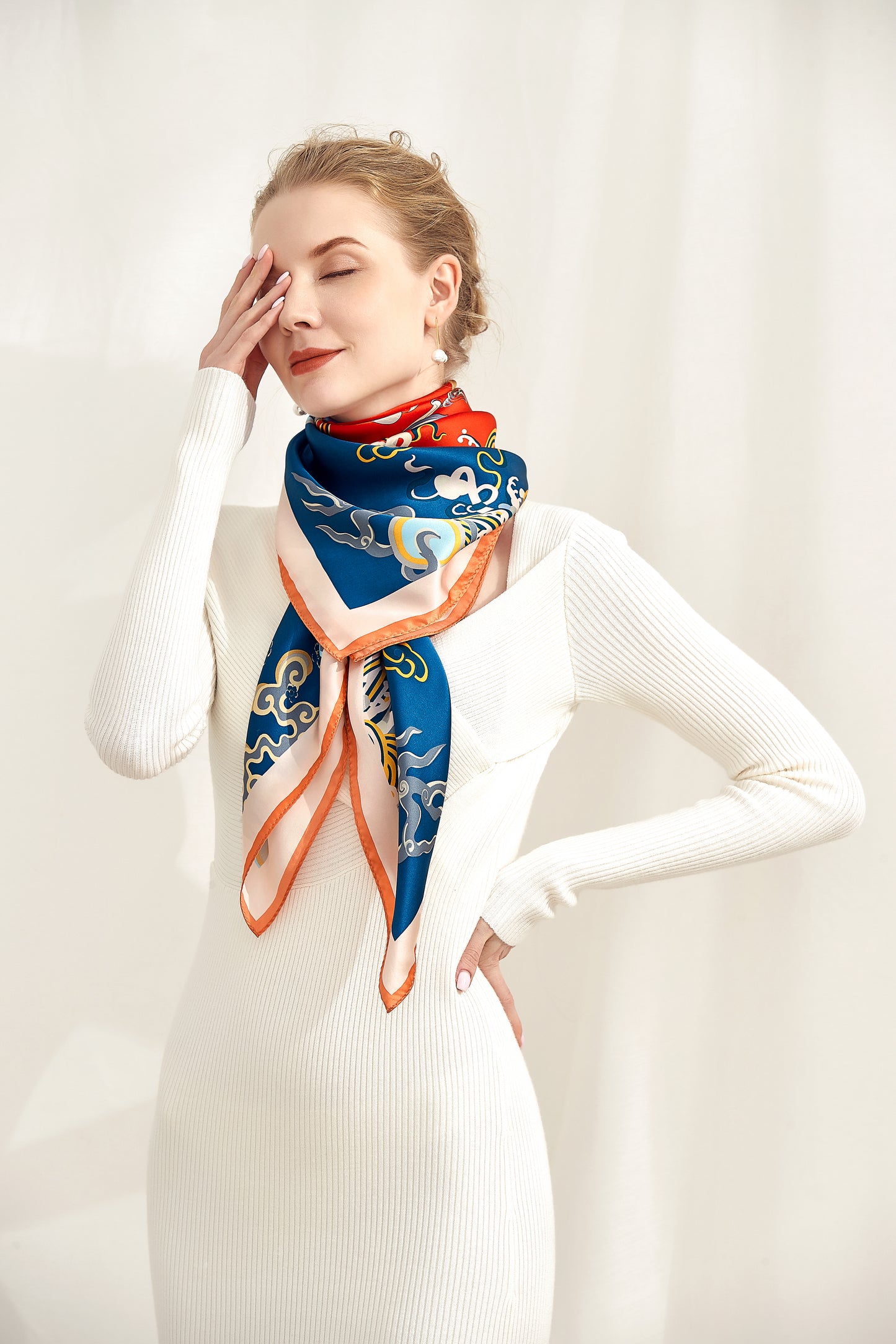 The 'Dragon Cloud' Silk Shawl
