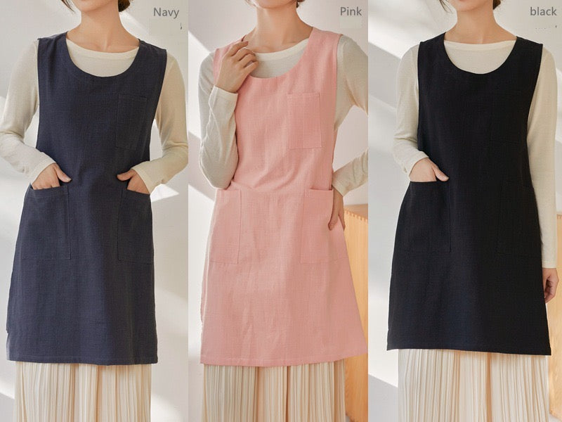 The 'Kyoto' Linen Tunic Apron