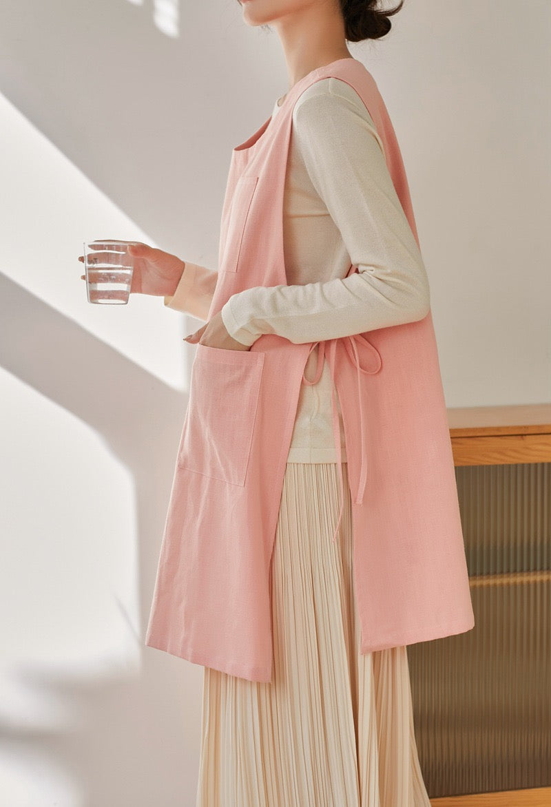 The 'Kyoto' Linen Tunic Apron