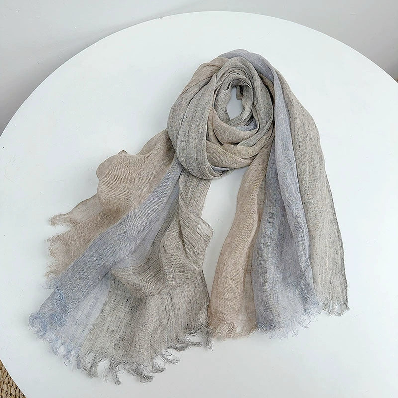 Signature Linen Scarf - Desert Haze