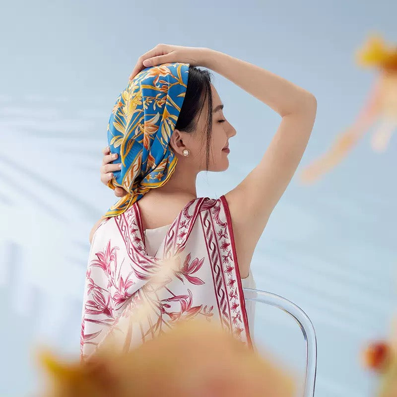 100% silk scarves