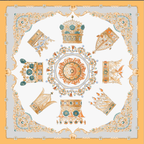 The Gilded Crowns Silk Scarf