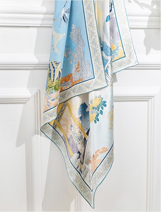 The Secret Garden Silk Scarf