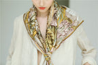 The Celestial Leopard Silk Scarf
