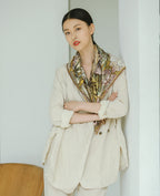 The Celestial Leopard Silk Scarf