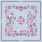 The 'Courtyard Bloom' Silk Scarf