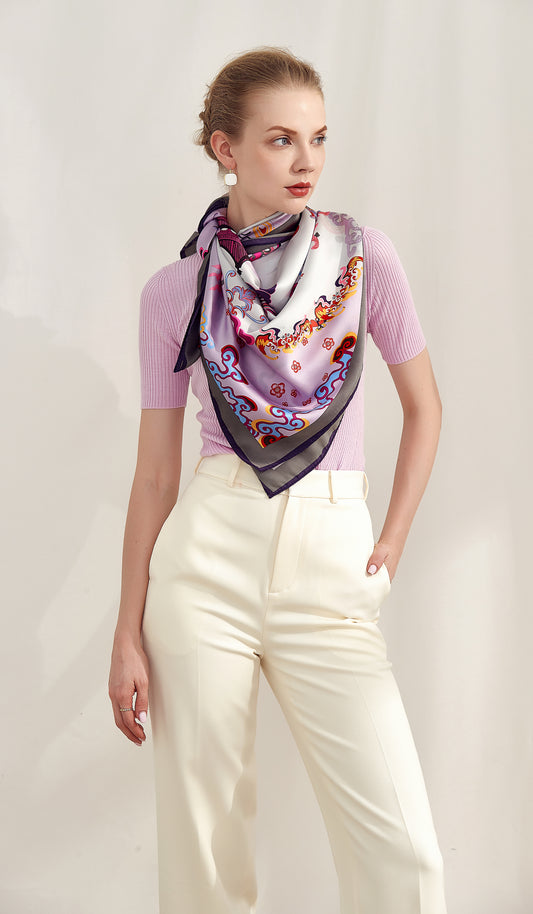 The 'Dragon Cloud' Silk Shawl