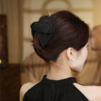 The 'Audrey' Rhinestone Bow Clip