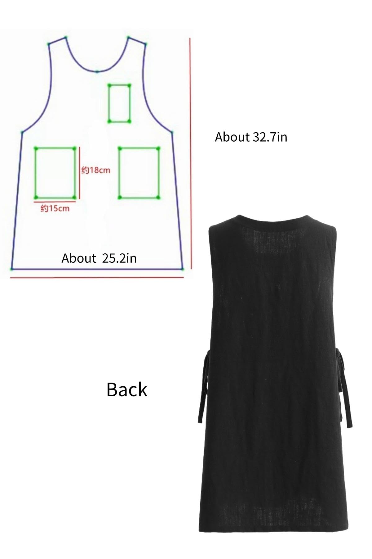 The 'Kyoto' Linen Tunic Apron