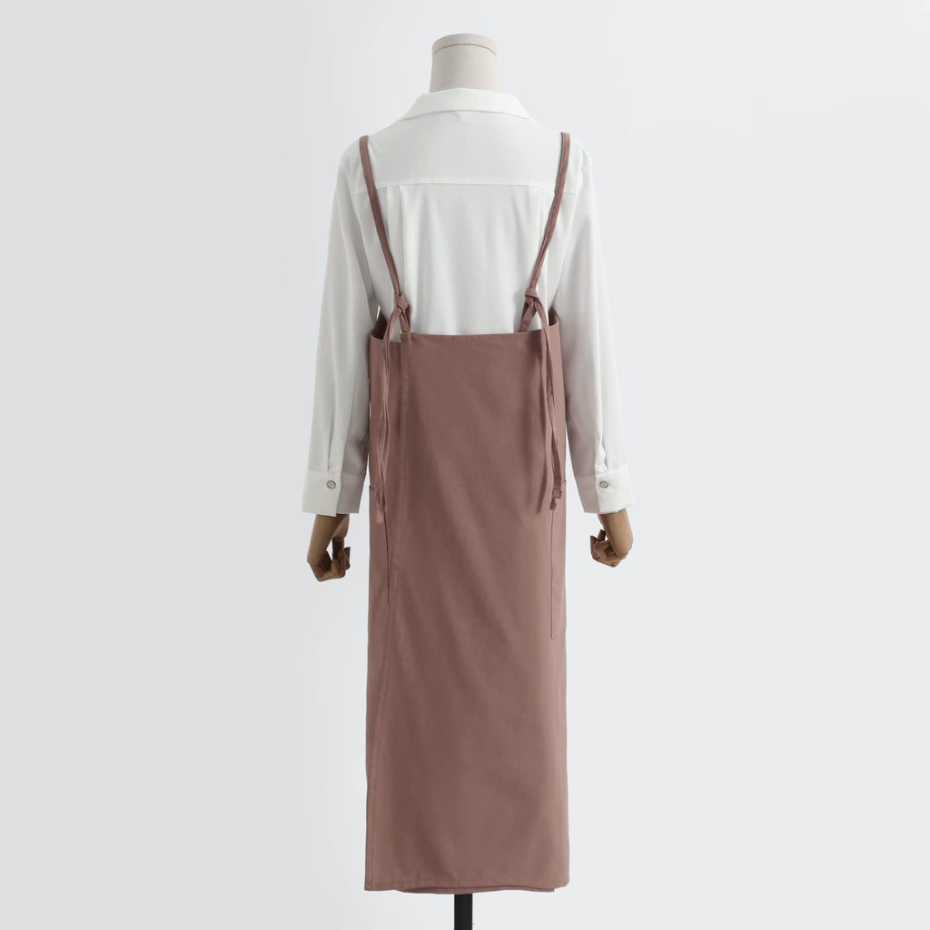 The 'Linen & Co.' Oversized Pinafore Apron | Japanese Minimalist Full-Length Apron Dress for All Sizes, Kitchen, Garden & Studio