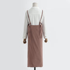 The 'Linen & Co.' Oversized Pinafore Apron | Japanese Minimalist Full-Length Apron Dress for All Sizes, Kitchen, Garden & Studio