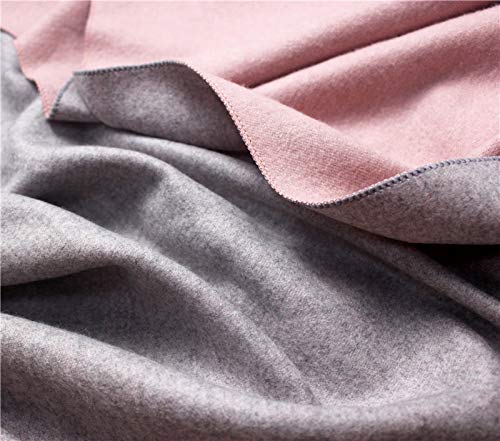 Jeelow reversible two-tone winter scarf in Pink Grey, 100% acrylic, 25.6 x 78 in., photo 4
