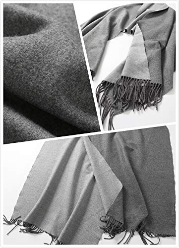 Jeelow reversible two-tone winter scarf in Grey Tone, 100% acrylic, 25.6 x 78 in., photo 7