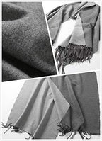 Jeelow reversible two-tone winter scarf in Grey Tone, 100% acrylic, 25.6 x 78 in., photo 7