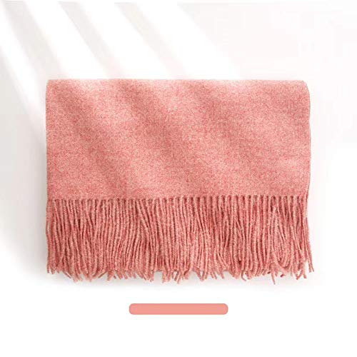 Jeelow winter blanket scarf in Plush Viscose Coral, 100% viscose, 28 x 79 in., photo 3