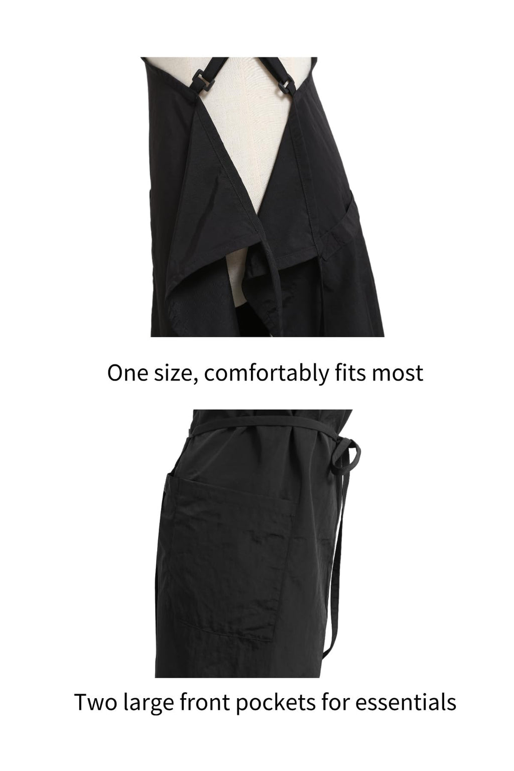 The 'Studio' Waterproof Nylon Apron | Japanese-Inspired Cross-Back Design for Kitchen, Garden & Creative Work