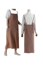 The 'Linen & Co.' Oversized Pinafore Apron | Japanese Minimalist Full-Length Apron Dress for All Sizes, Kitchen, Garden & Studio
