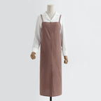 The 'Linen & Co.' Oversized Pinafore Apron | Japanese Minimalist Full-Length Apron Dress for All Sizes, Kitchen, Garden & Studio