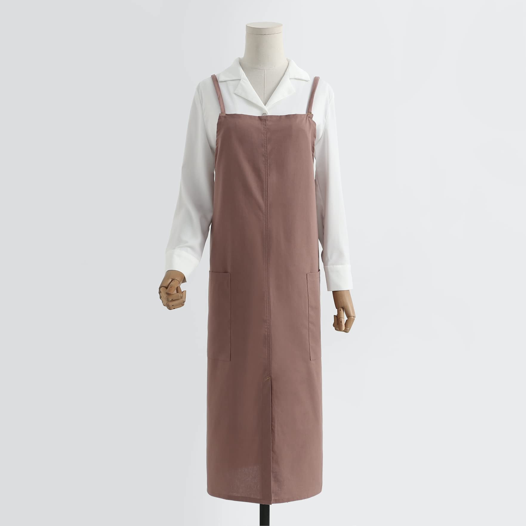 The 'Linen & Co.' Oversized Pinafore Apron | Japanese Minimalist Full-Length Apron Dress for All Sizes, Kitchen, Garden & Studio