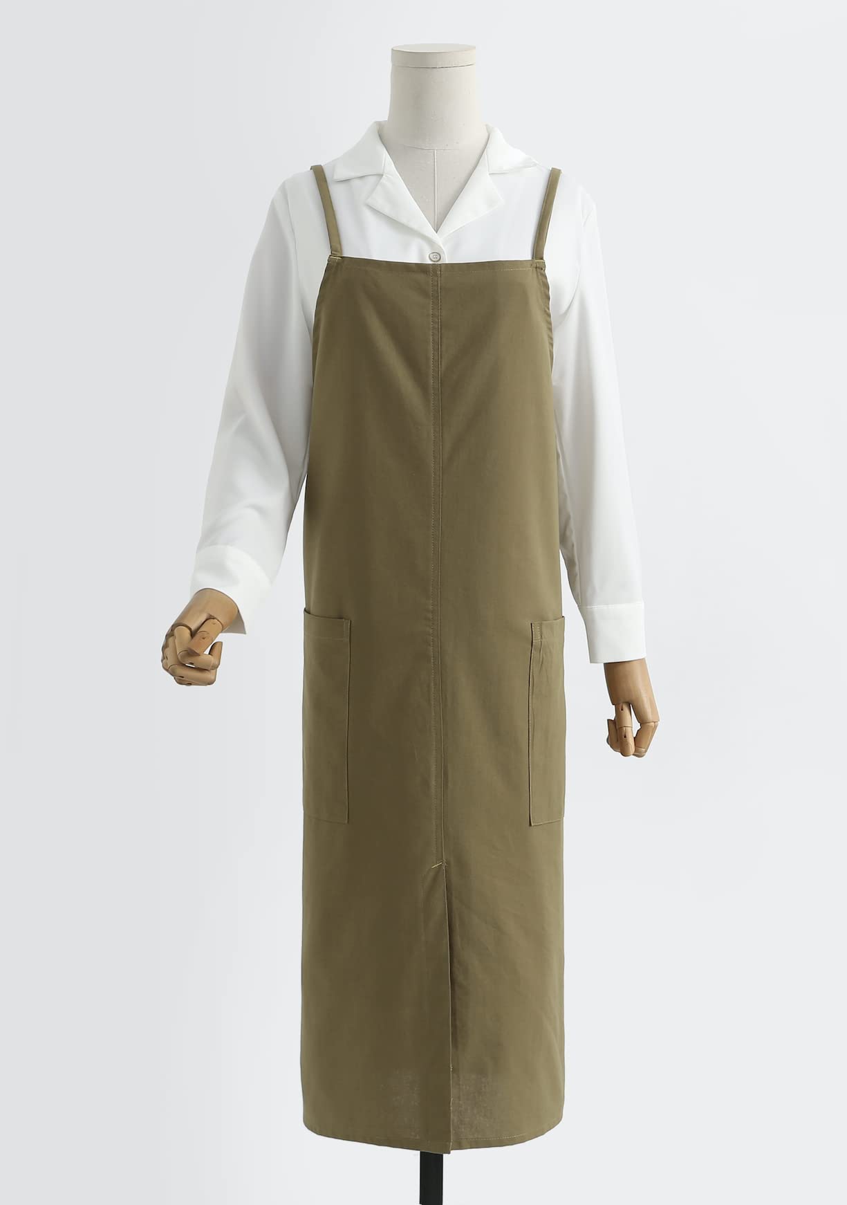 The 'Linen & Co.' Oversized Pinafore Apron | Japanese Minimalist Full-Length Apron Dress for All Sizes, Kitchen, Garden & Studio