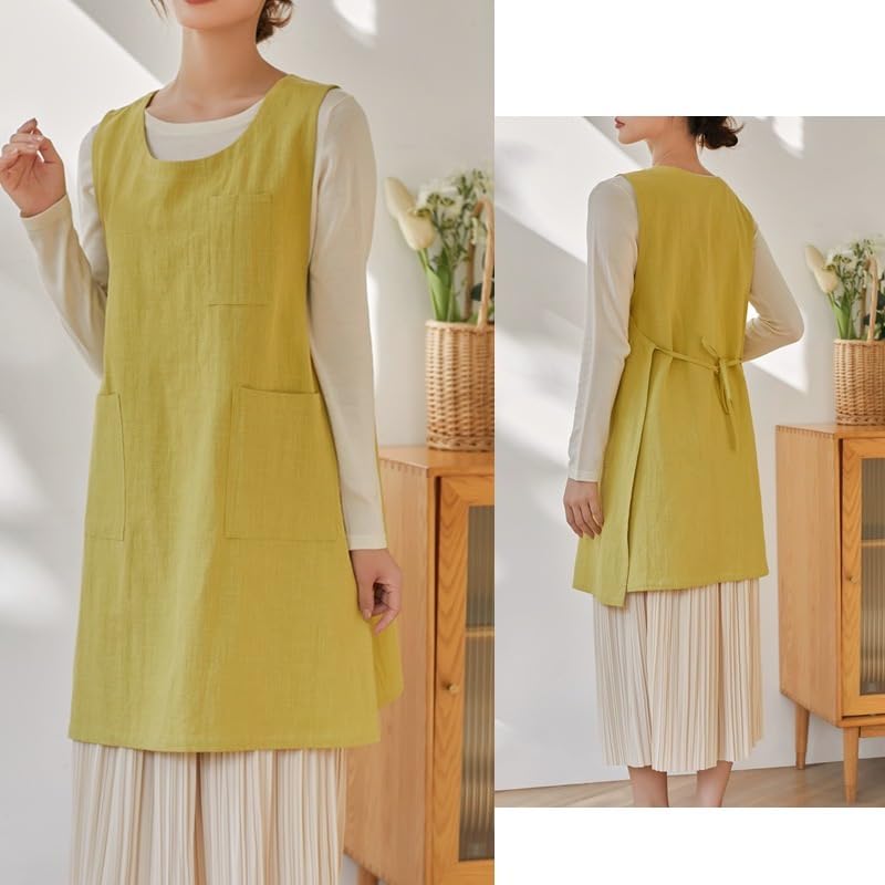 The 'Kyoto' Linen Tunic Apron