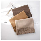 Jeelow winter blanket scarf in Soft Weave Oatmeal, 100% polyester, 27 x 78 in., photo 7