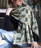 The Chic Silhouette Cat Shawl