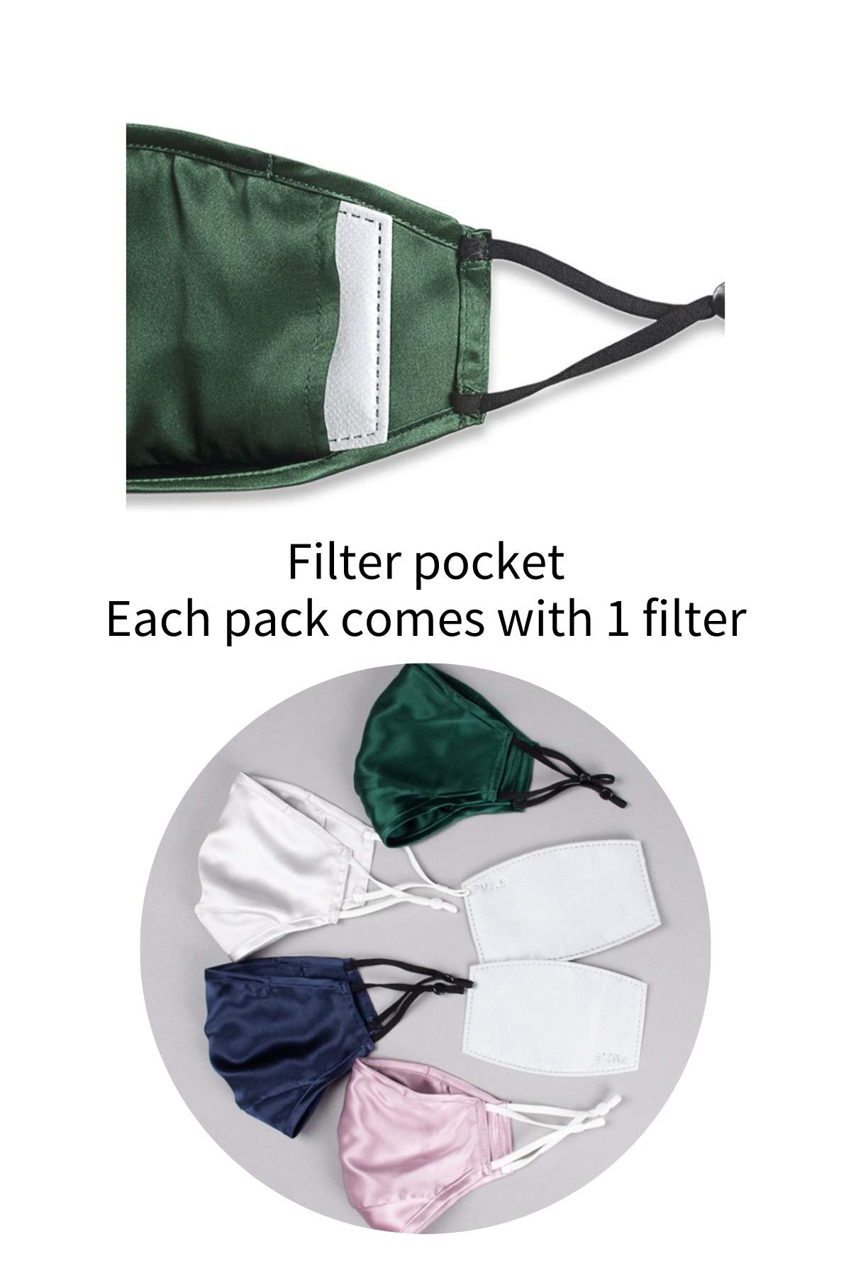 The 'Guardian' Silk Filter Mask (Filter Pocket Version)