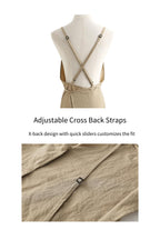 The 'Studio' Waterproof Nylon Apron | Japanese-Inspired Cross-Back Design for Kitchen, Garden & Creative Work