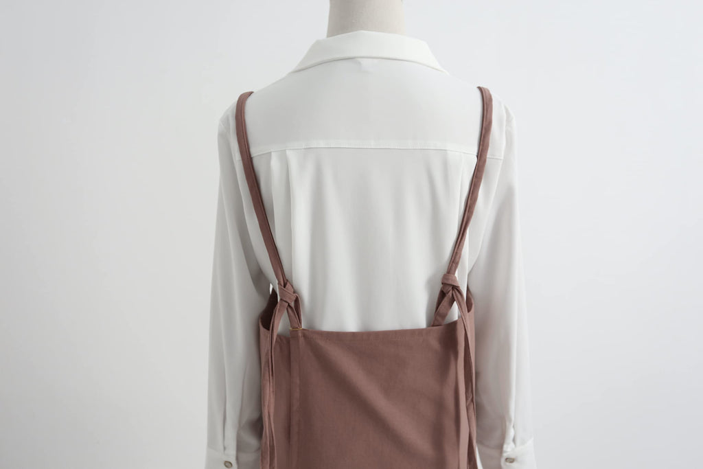The 'Linen & Co.' Oversized Pinafore Apron | Japanese Minimalist Full-Length Apron Dress for All Sizes, Kitchen, Garden & Studio
