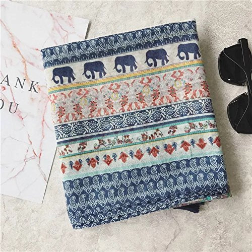 Jeelow Lightweight Scarves Fashion Light Shawl Beach Wrap Head Scarf For Women