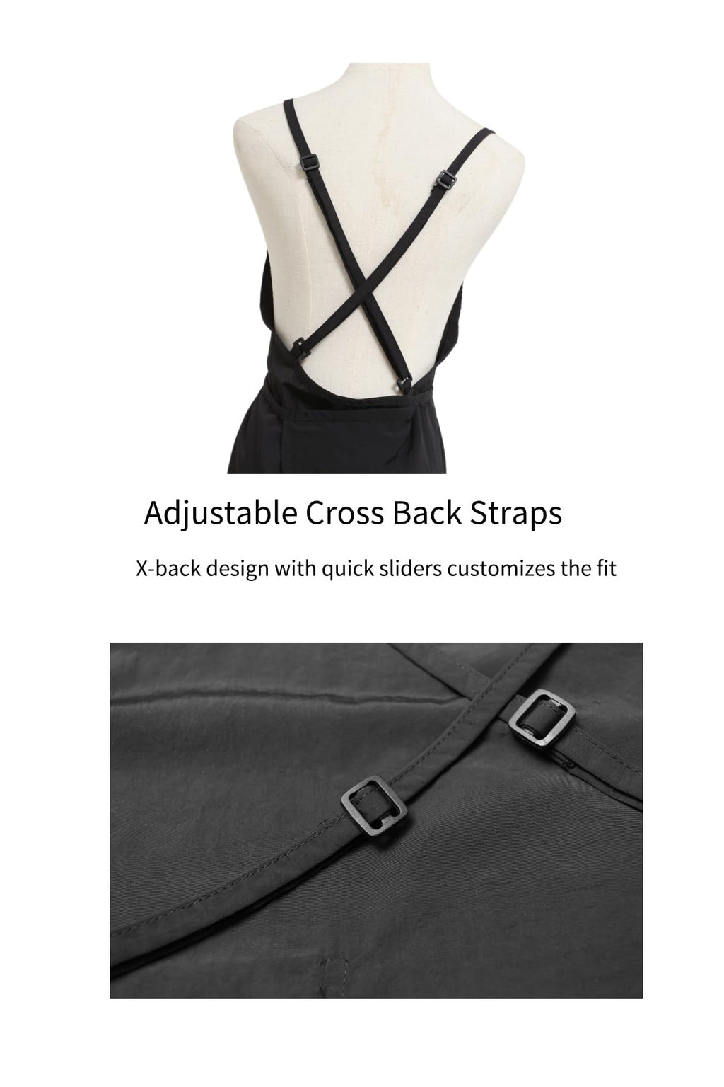 The 'Studio' Waterproof Nylon Apron | Japanese-Inspired Cross-Back Design for Kitchen, Garden & Creative Work