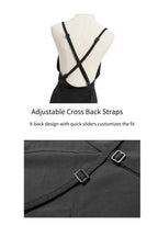 The 'Studio' Waterproof Nylon Apron | Japanese-Inspired Cross-Back Design for Kitchen, Garden & Creative Work