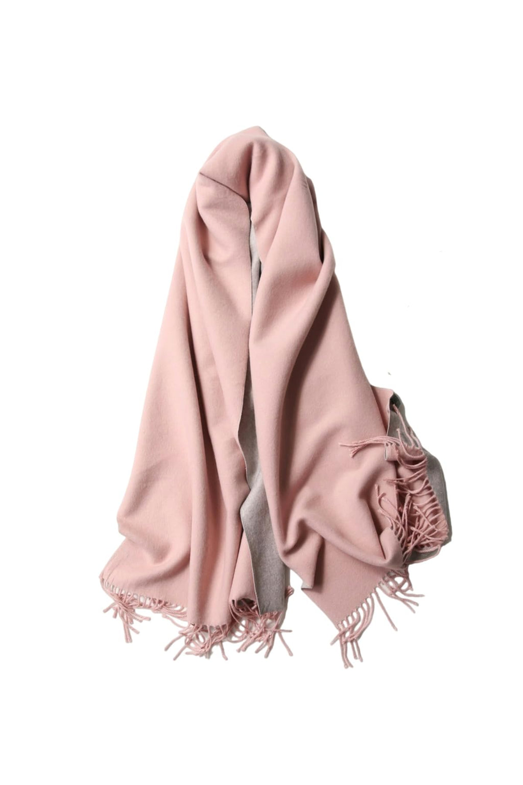 Jeelow reversible two-tone winter scarf in Pink Grey, 100% acrylic, 25.6 x 78 in., photo 3