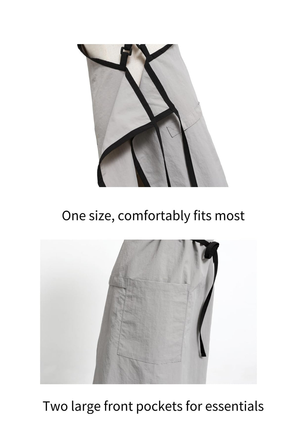 The 'Studio' Waterproof Nylon Apron | Japanese-Inspired Cross-Back Design for Kitchen, Garden & Creative Work