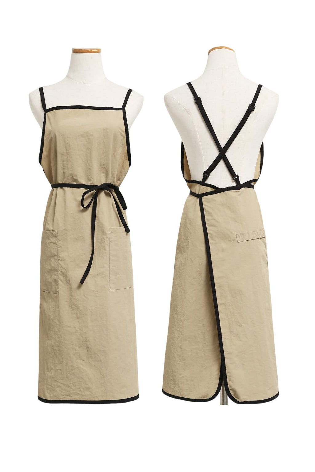 The 'Studio' Waterproof Nylon Apron | Japanese-Inspired Cross-Back Design for Kitchen, Garden & Creative Work