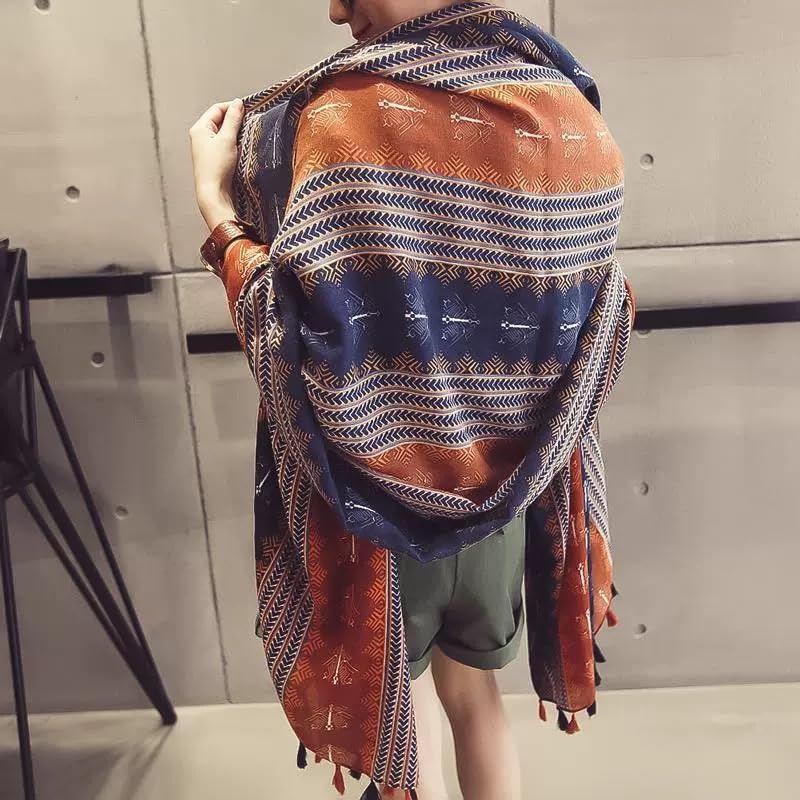 Jeelow Lightweight Scarves Fashion Light Shawl Beach Wrap Head Scarf For Women