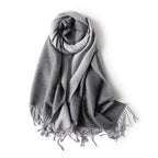 Jeelow reversible two-tone winter scarf in Grey Tone, 100% acrylic, 25.6 x 78 in., photo 1