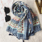 Jeelow Lightweight Scarves Fashion Light Shawl Beach Wrap Head Scarf For Women