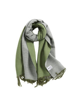 Jeelow reversible two-tone winter scarf in Tea Grey, 100% acrylic, 31 x 70.5 in., photo 1