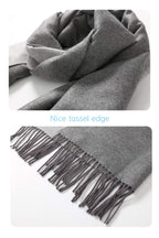 Jeelow reversible two-tone winter scarf in Grey Tone, 100% acrylic, 25.6 x 78 in., photo 3