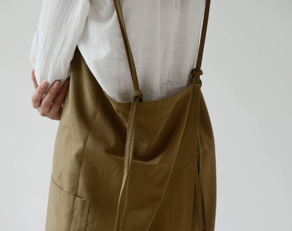 The 'Linen & Co.' Oversized Pinafore Apron | Japanese Minimalist Full-Length Apron Dress for All Sizes, Kitchen, Garden & Studio