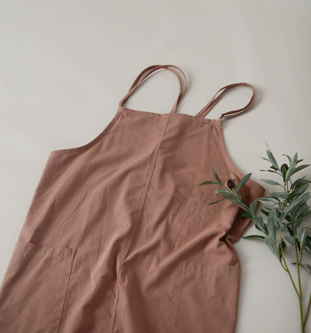 The 'Linen & Co.' Oversized Pinafore Apron | Japanese Minimalist Full-Length Apron Dress for All Sizes, Kitchen, Garden & Studio