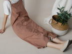 The 'Linen & Co.' Oversized Pinafore Apron | Japanese Minimalist Full-Length Apron Dress for All Sizes, Kitchen, Garden & Studio